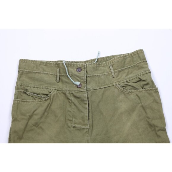 Vtg 80s 90s Streetwear Womens Large Distressed Military Style High Waist Pants - Picture 2 of 13